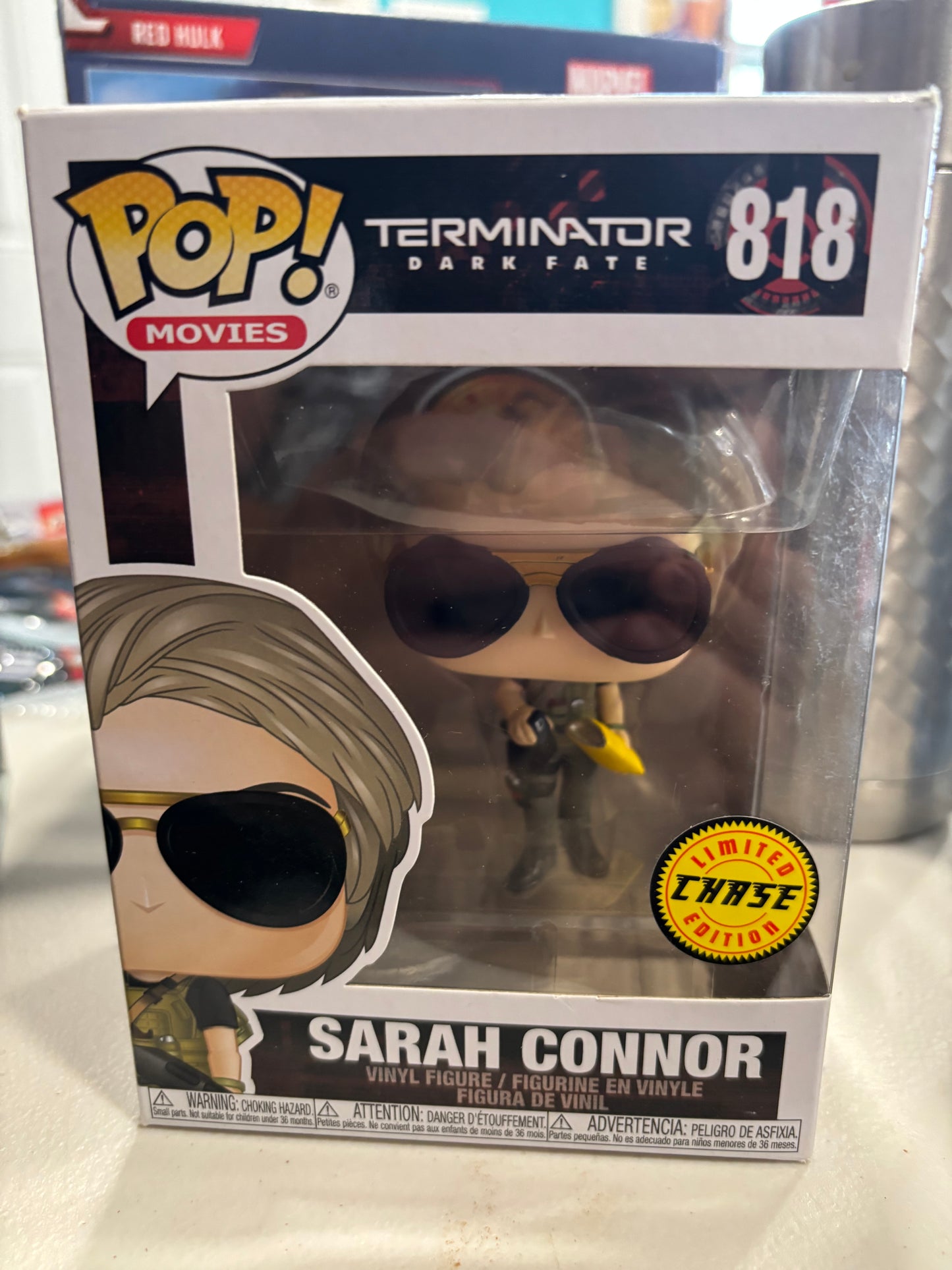 FUNKO POP! Movies:  Terminator Dark Fate : Sarah Connor #818 Chase