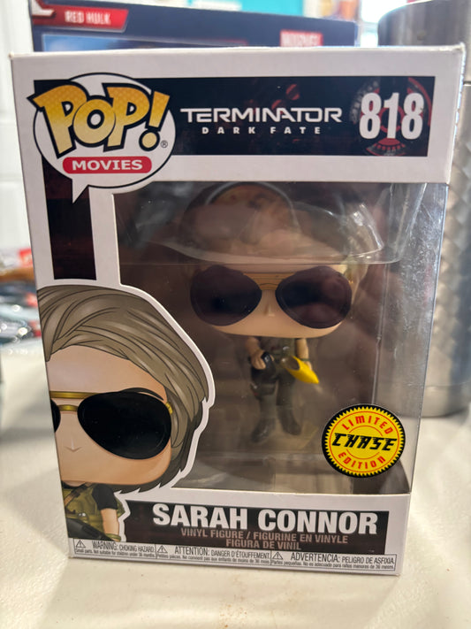 FUNKO POP! Movies:  Terminator Dark Fate : Sarah Connor #818 Chase
