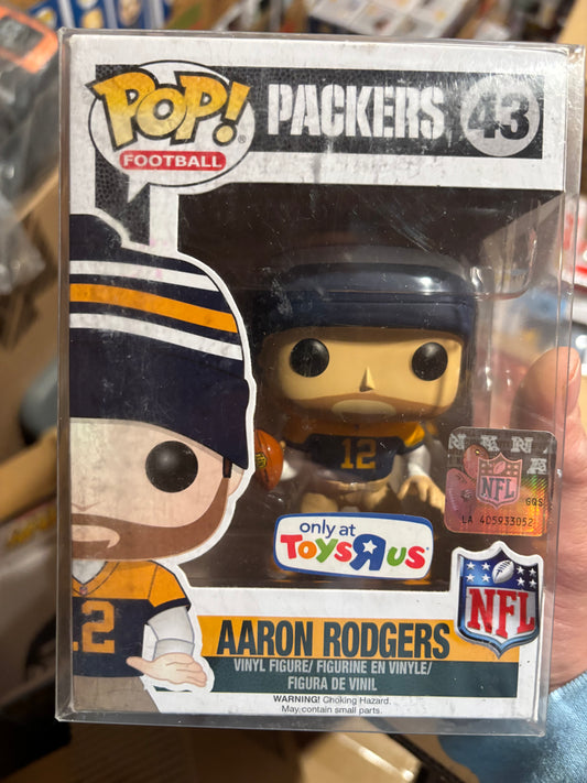 NFL Pop! Aaron Rodgers #43 Toys R Us Exclusive Green Bay Packers Throwback