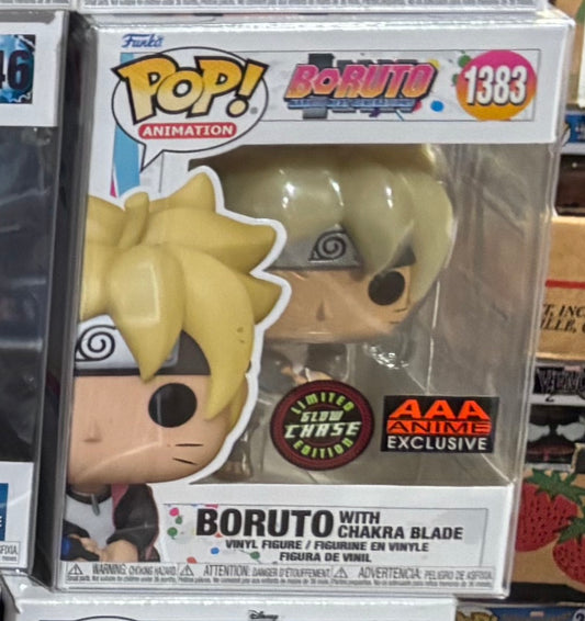 FUNKO POP! Anime: Chase : Bortuto : Boruto with Chakra Blade #1383 AAA Exclusive