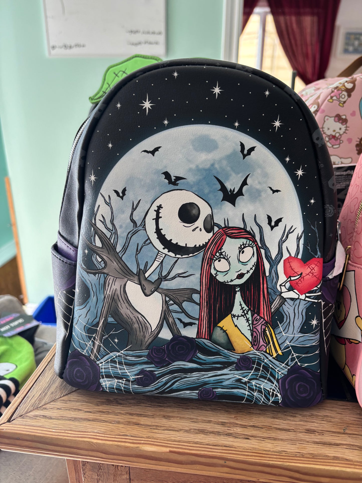 Disney Nightmare Before Christmas Loungefly Bag Jack Skelleton Sally Funko
