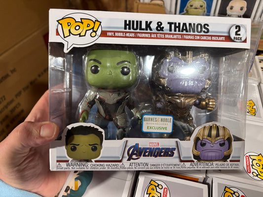 Funko Marvel Pop!  Hulk & Thanos 2 Pack Barnes and Noble Exclusive
