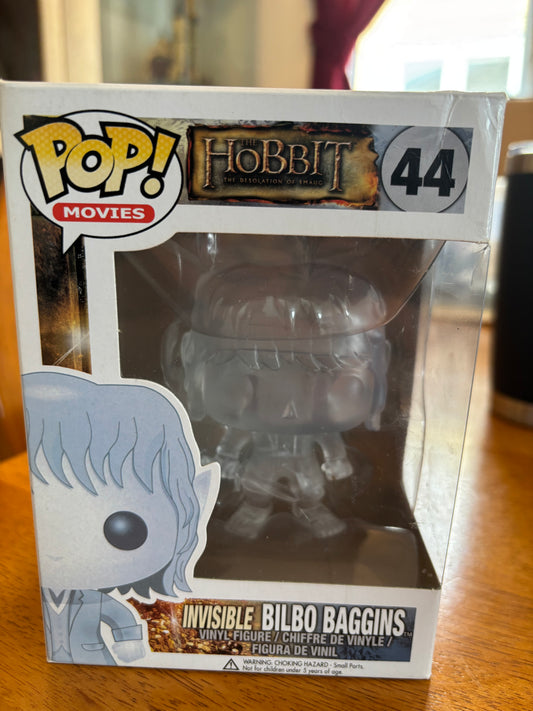 The Lord of the Rings Pop! Hobbit invisible Bilbo Baggins #44 box damage