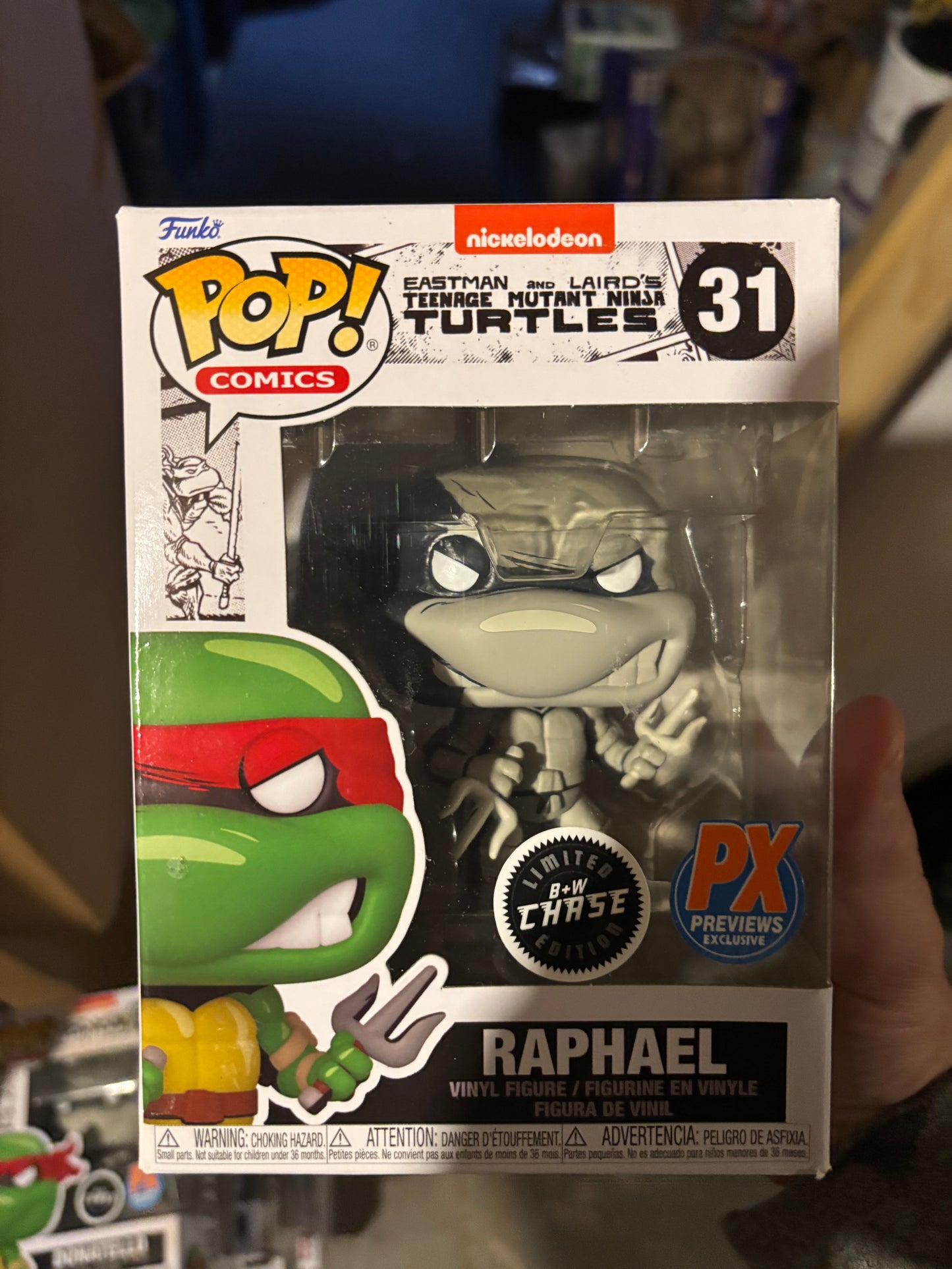 Funko Pop!  Teenage Mutant Ninja Turtles :  Raphael #31 Px Previews Exclusive Chase