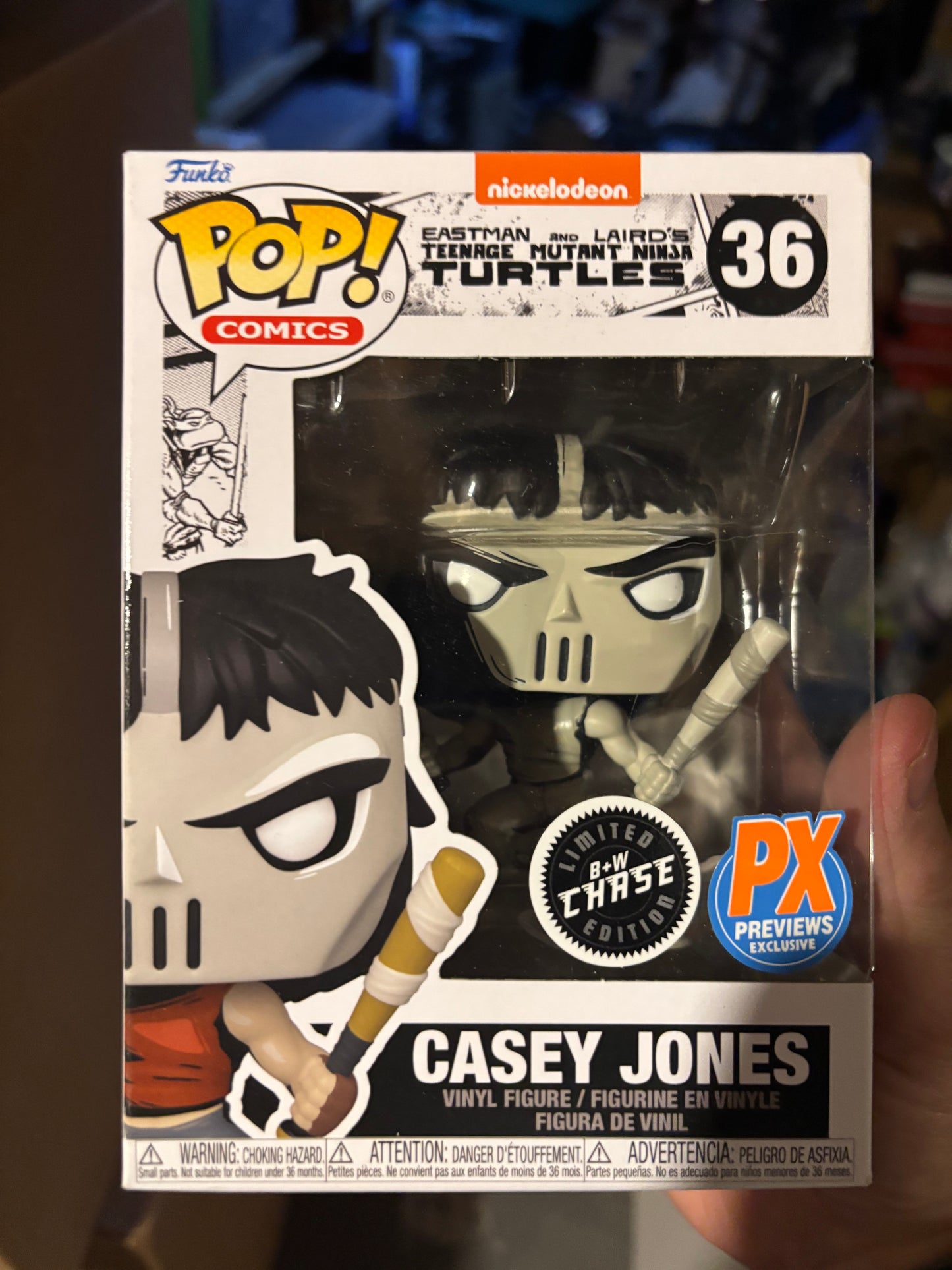 Funko Pop!  Teenage Mutant Ninja Turtles :  Casey Jones #36 Px Exclusive Chase