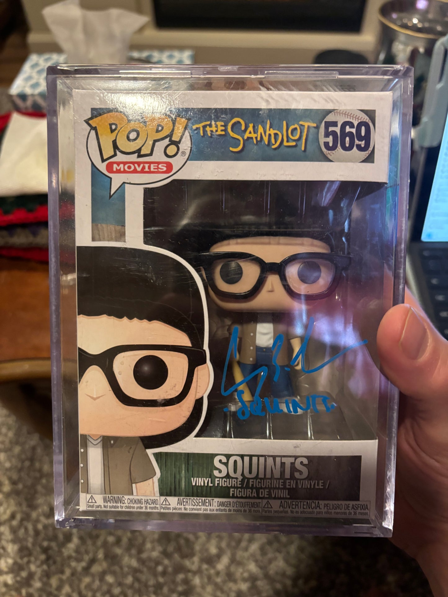 Funko Pop! Movies: Sandlot : Squints #569 Autograph coa beckett Michael  Palledorous