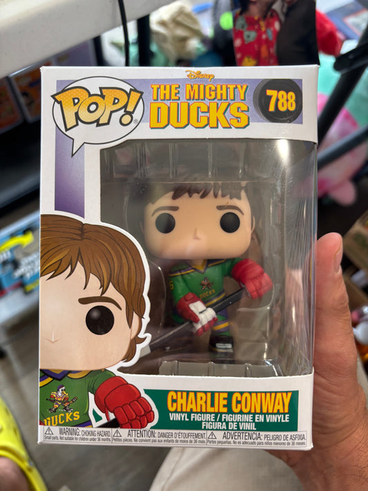 Disney Funko Pop!  Mighty Ducks - Charlie Conway #788