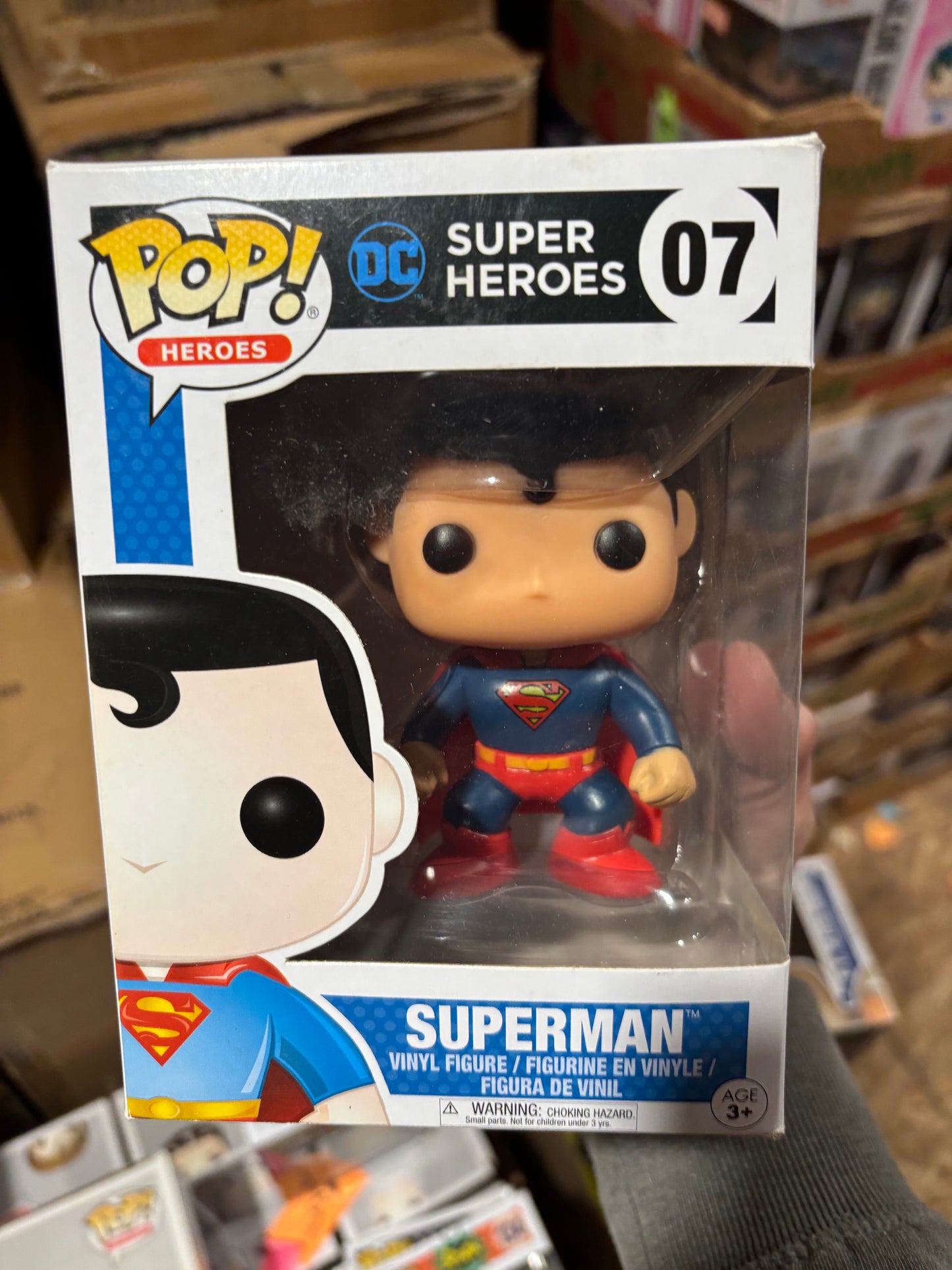 Funko Pop! DC Super Heroes Comics: Superman #07 black label