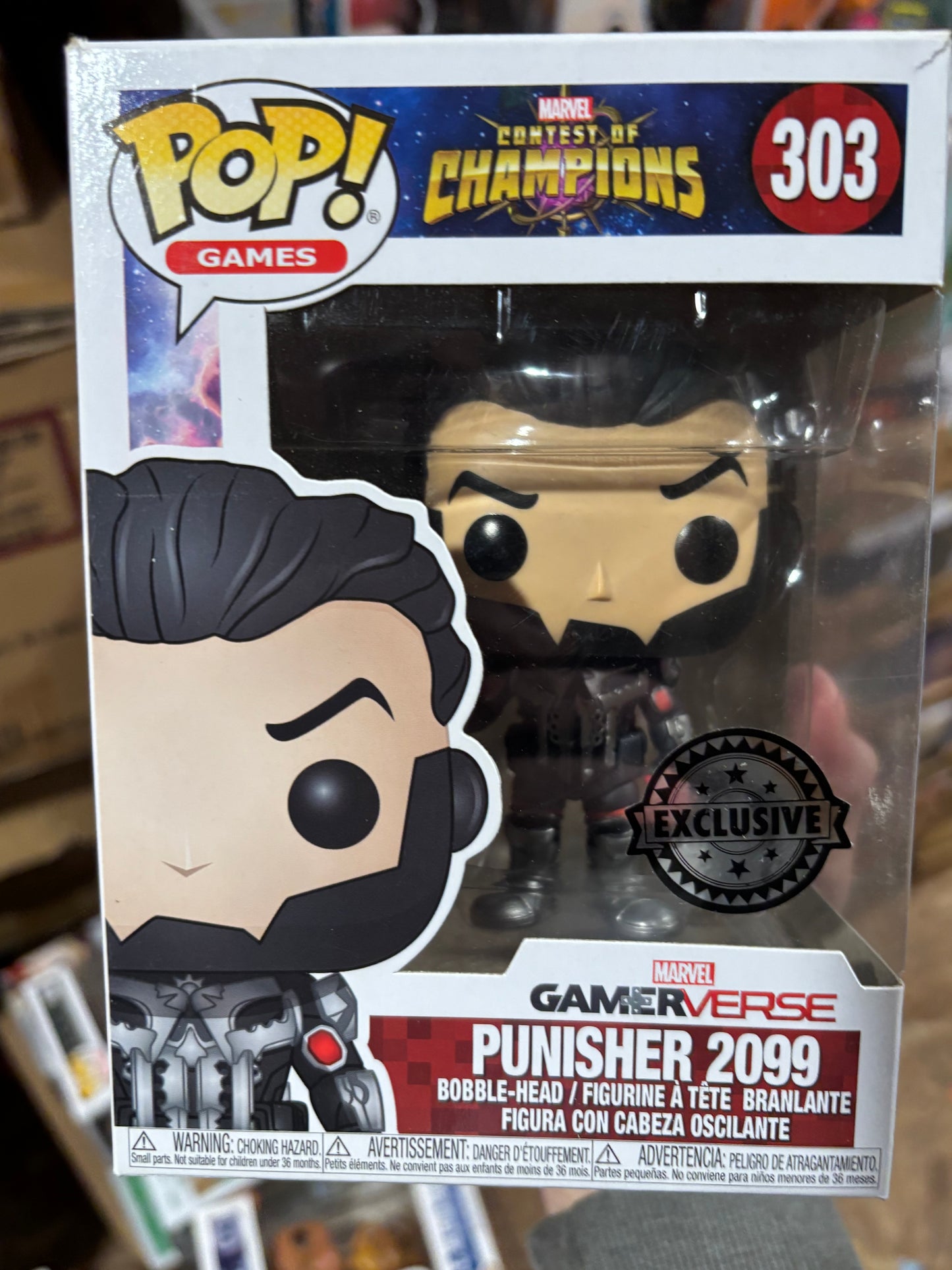 Funko Marvel Pop! Punisher 2099 #303 Gamerverse Shared Exclusive