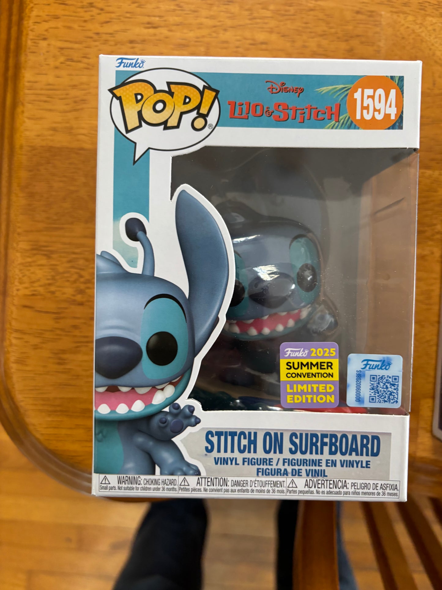 Funko Pop : Disney Pop! Stitch on Surfboard #1594 Summer 2025 Exclusive