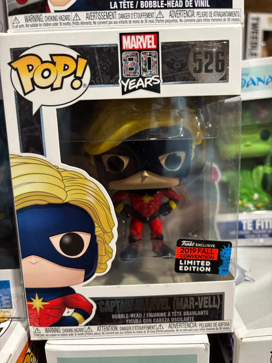 FUNKO POP! Marvel:  80 Years : Captain Marvel Mar-vell #526 2019 Fall Convention Exclusive