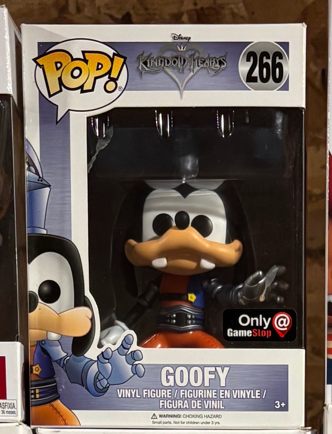 Disney Funko Pop!  Kingdom Hearts - Goofy #266  Gamestop Exclusive