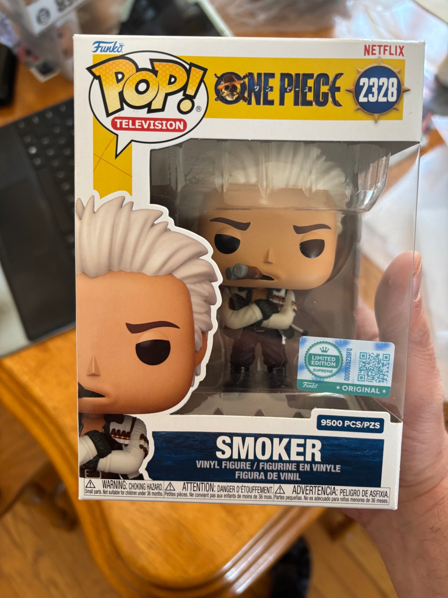One Piece Funko Pop! Smoker #2328 Limited Edition 9500 Supreme Exclusive