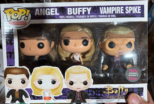 Funko Horror Pop!  - Buffy Vampire Slayer : Buffy Angel Spike triple pack hmv exclusive