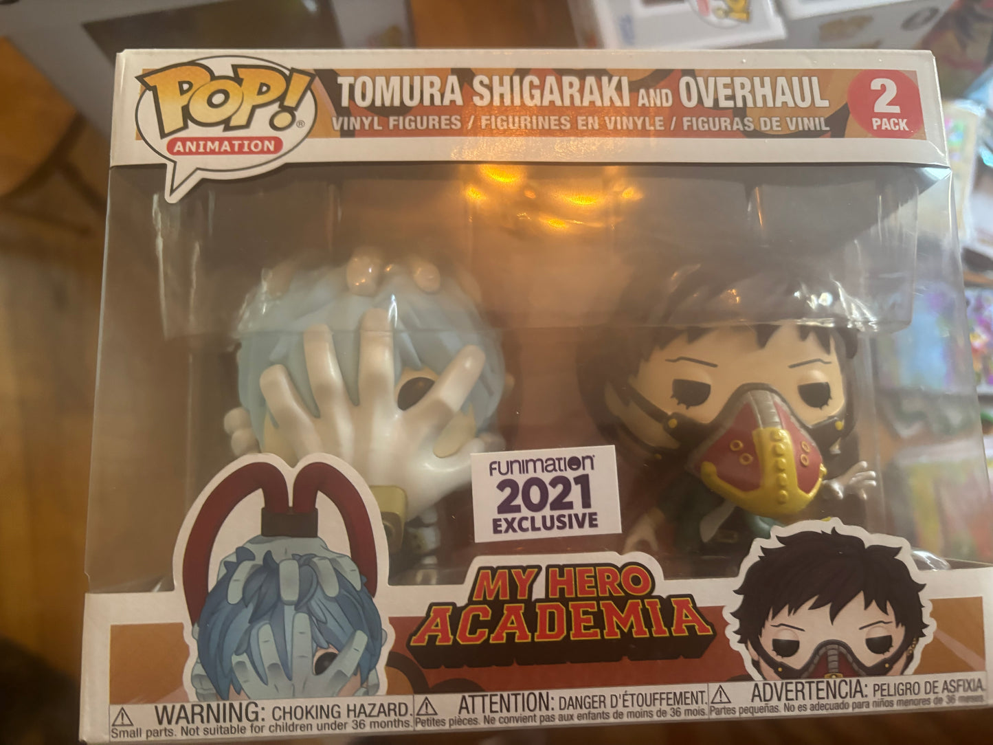 Funko! Pop Animation: My Hero Academia - Tomura Shigaraki and Overhaul 2 pack 2021 Funimation Exclusive (Copy)