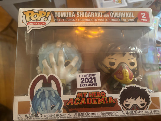 Funko! Pop Animation: My Hero Academia - Tomura Shigaraki and Overhaul 2 pack 2021 Funimation Exclusive (Copy)