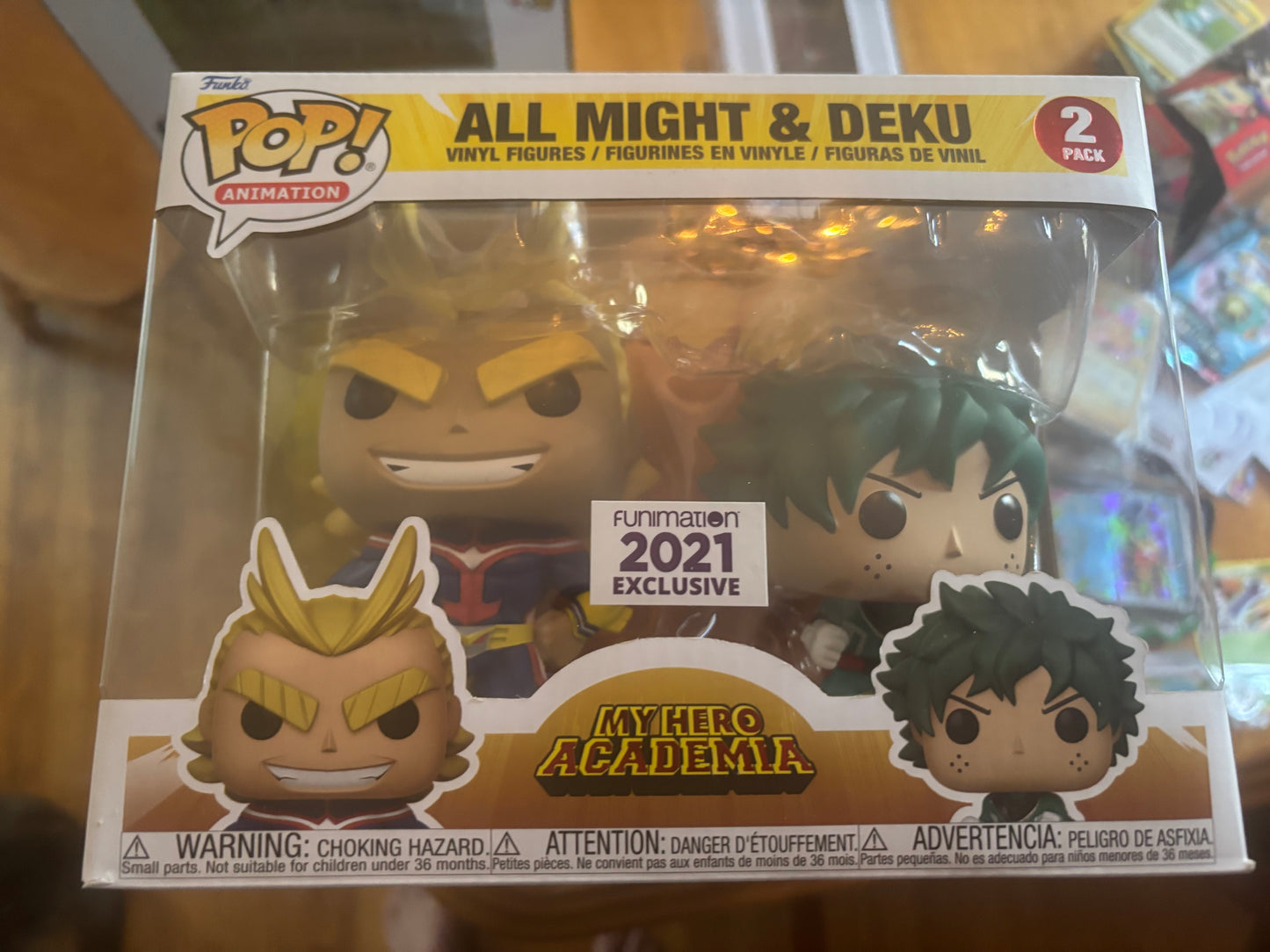 Funko! Pop Animation: My Hero Academia -  All Might & Deku 2 pack 2021 Funimation Exclusive