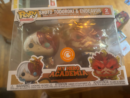 Funko! Pop Animation: My Hero Academia - Shoto Todoroki & Endeavor 2 pack cruncyroll Exclusive