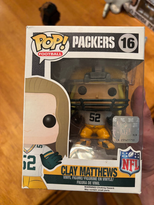 NFL Pop!  Clay Matthews #16 Green Bay Packers