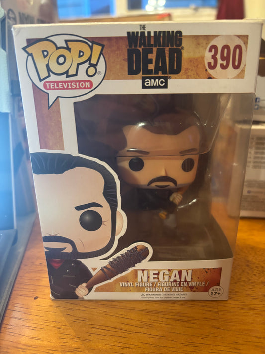 FUNKO POP! Television : Walking Dead :Negan #390 Slight box damage