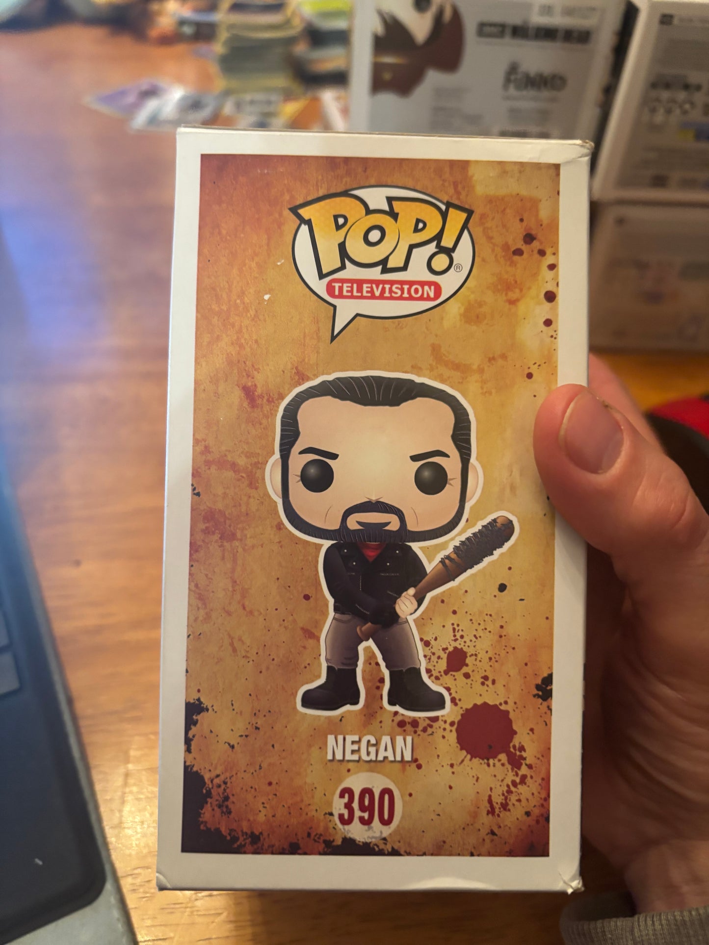 FUNKO POP! Television : Walking Dead :Negan #390 Slight box damage