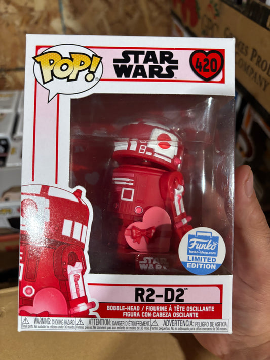 Star Wars Pop! R2-D2 #420 Valentines Funko Store Exclusive