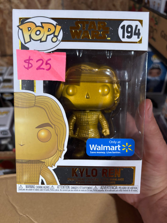 Star Wars Pop! Star Wars Pop! Gold : Kylo Ren #194 Walmart Exclusive