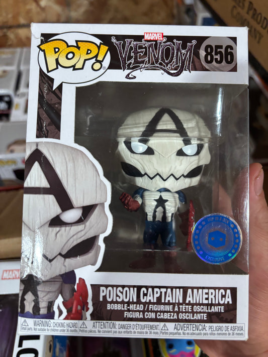 Marvel Pop! Venom : Poison Captain America #856 Pitb Exclusive