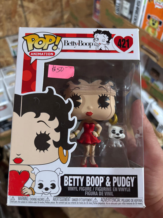 Animation Funko Pop : Betty Boop #421  Betty Boop and Pudgy