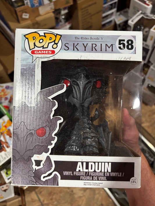 Funko Pop : Video Games : Elder Scrolls Skyrim : Alduin #58 Deluxe 6"