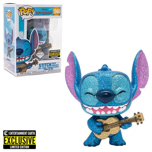 Funko Pop!  Disney Diamond Stitch With Ukulele  Entertainment Earth Exclusive #1044
