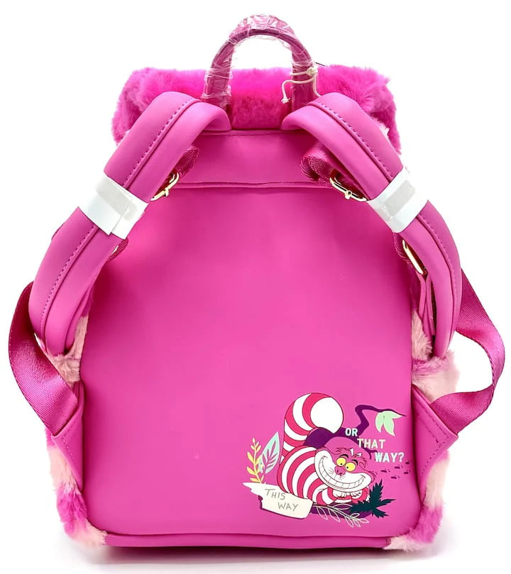 Loungefly Cheshire Cat Plush Pocket Mini Backpack Light Up Bag