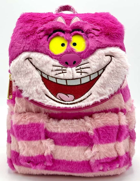 Loungefly Cheshire Cat Plush Pocket Mini Backpack Light Up Bag