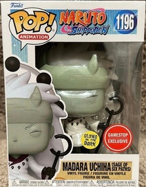 Funko Pop! Anime: Naruto: Funko POP! Shippuden -Madara Uchiha, Six Paths Exclusive  #1196 Gamestop Sticker