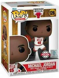 NBA Pop! Michael Jordan #126 Chicago Bulls Shared Exclusive white jersey