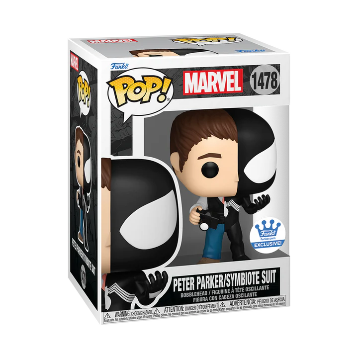 Spider-man Marvel : Peter Parker Symbiote Suit #1478 Funko Exclusive