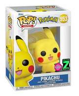 FUNKO POP! Anime: Pokemon : Pikachu #553 Zavvi Exclusive flocked
