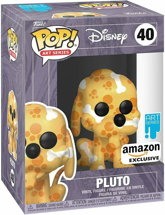 Funko POP! Artist Series Disney Pluto #40  Amazon Exclusive  with Pop Protector