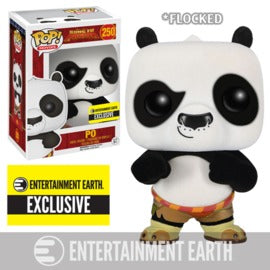 Funko Pop! Movies: Kung Fu Panda - Po #250 Entertainment Earth Exclusive Flocked