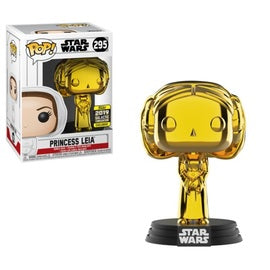 Star Wars Pop! Star Wars Pop! Gold Chrome : 2019 Galactic Convention Exclusive Princess  Leia #295