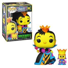 Disney Funko Pop! Alice in Wonderland - Queen of Hearts with king #1063 Black light Store Exclusive