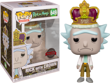 Funko Pop! Rick and Morty : Rick with Crown #649 Special Edition Exclusive