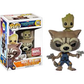 Funko Marvel Pop!  Guardians of the Galaxy 2: Rocket with Groot #211 Marvel Collector Corps exclusive