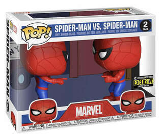 Funko Pop! Marvel  Spider-man vs Spiderman 2 Pack Entertainment Earth Exclusive