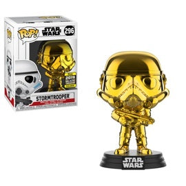 Star Wars Pop! Star Wars Pop! Gold Chrome : 2019 Galactic Convention Exclusive Stormtrooper #296
