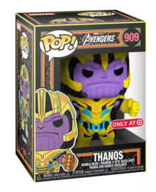 FUNKO POP! Marvel:  Avengers Endgame : Thanos #909 Target Exclusive Black light yellow