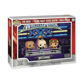 WWE Funko Pop Moment: The Rock / "Stone Cold" Steve Austin / Hulk Hogan Wrestlemania