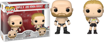 WWE Funko Pop : WWE -  Triple H and Ronda Rousey 2 pack