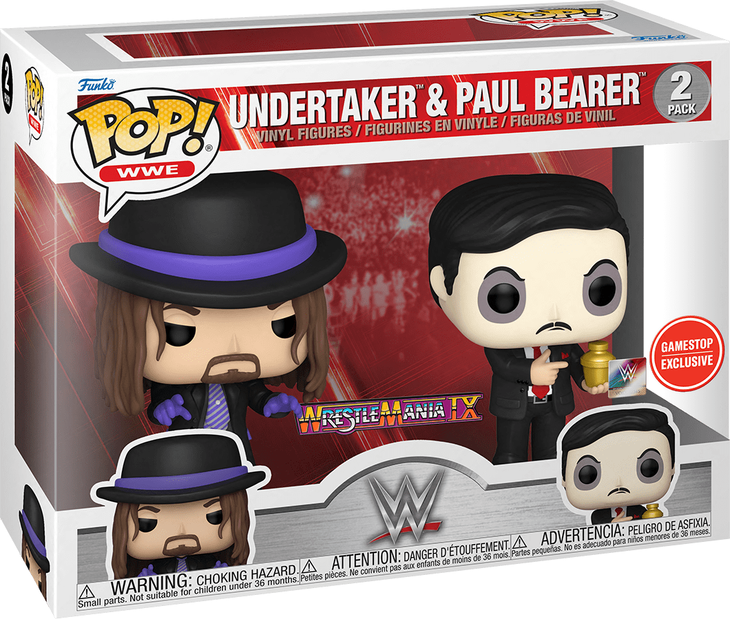 WWE Funko Pop : WWE - Undertaker & Paul Bearer Gamestop exclusive