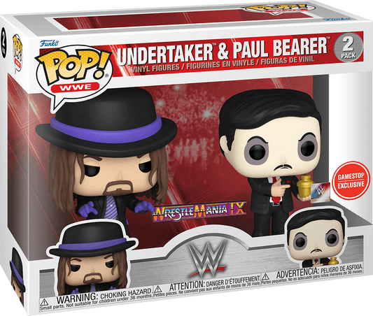 WWE Funko Pop : WWE - Undertaker & Paul Bearer Gamestop exclusive